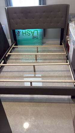 Queen bed frame and headboard