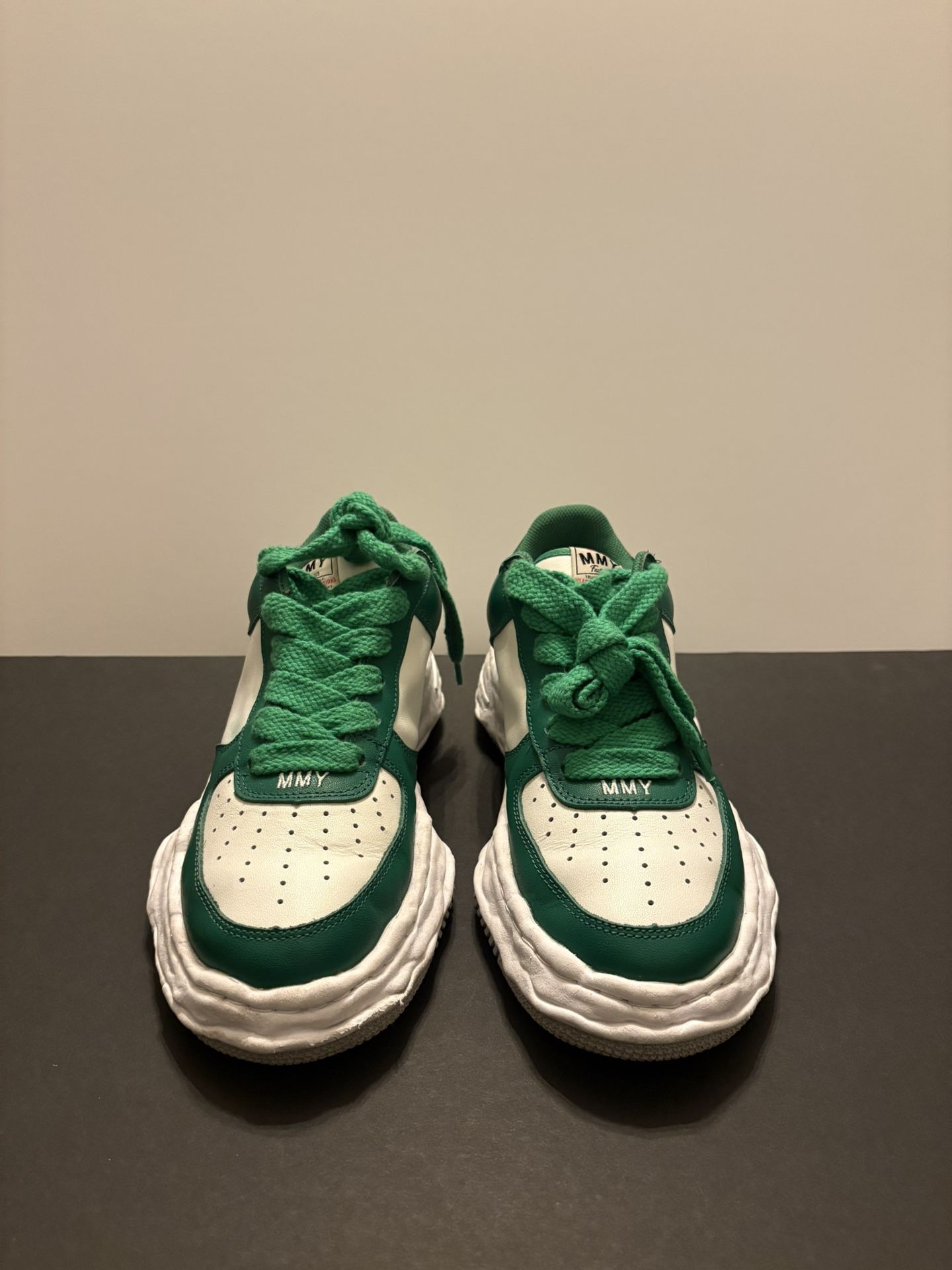 Maison Mihara Yasuhiro Wayne OG Sole Leather Low Green White