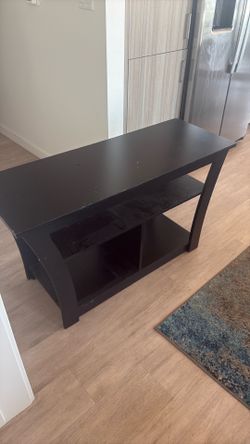 Black entertainment table