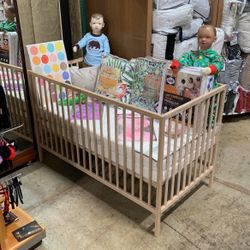 Baby Crib And Mattress 