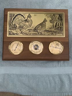 Vintage Highland West Littleton CO Pheasant Scene Barometer
