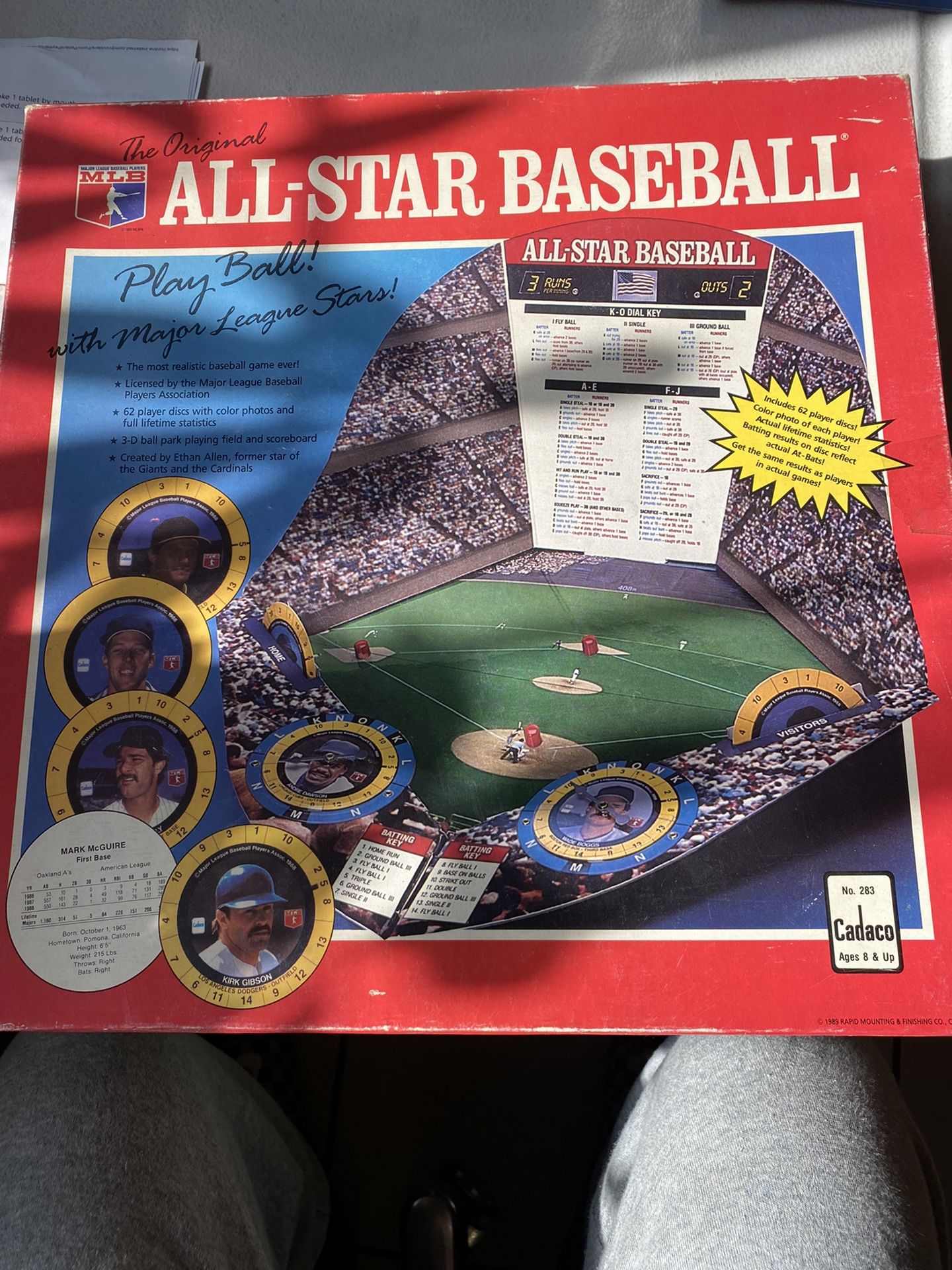 The Original All Star Baseball Board Game 