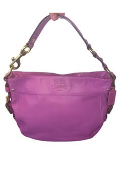 Coach Zoe purple pink hobo shoulder bag