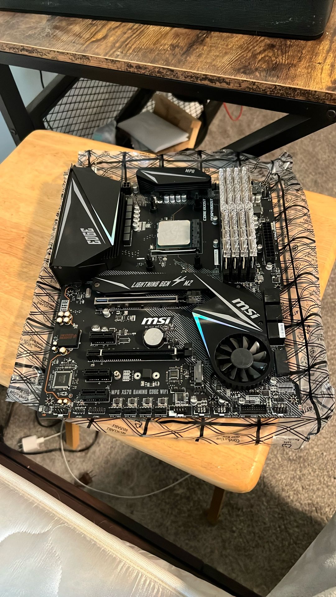 lightning gen 4 m.2 x570 motherboard