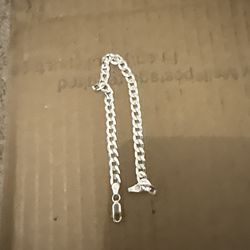 925 Sterling Silver 5.2mm 7” Cuban bracelet