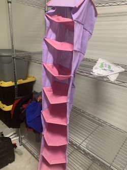 Organizer in closet