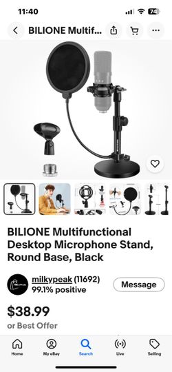 Desktop Microphone Stand, New, See Photos