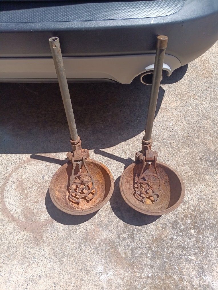 ANTIQUE CAST IRON CATTLE WATERERS