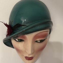 Vintage Clay  Ceramic Face Mask Art  Girl 