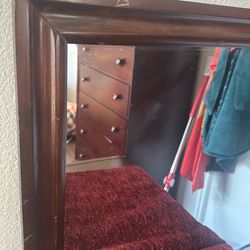 Dresser with mirror