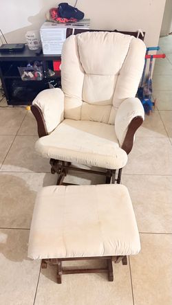 Glider Rocking Chair with Ottoman