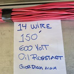 #14 Solid Oil Resistant Wire. 150'