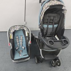 Graco Fastaction Fold Stroller And Car Seat