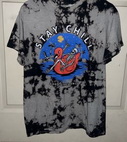 Thirty Single Tie Dye Skeleton Stay Cool Men's T-shirt M