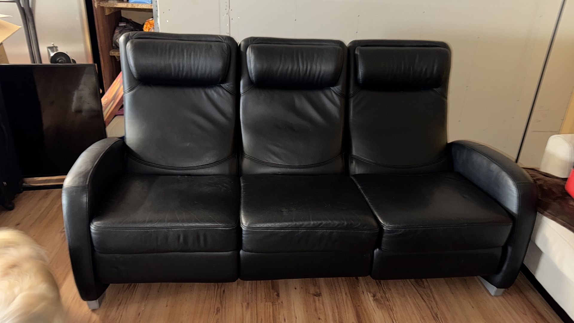 Couch Black 3 Seat Recliner