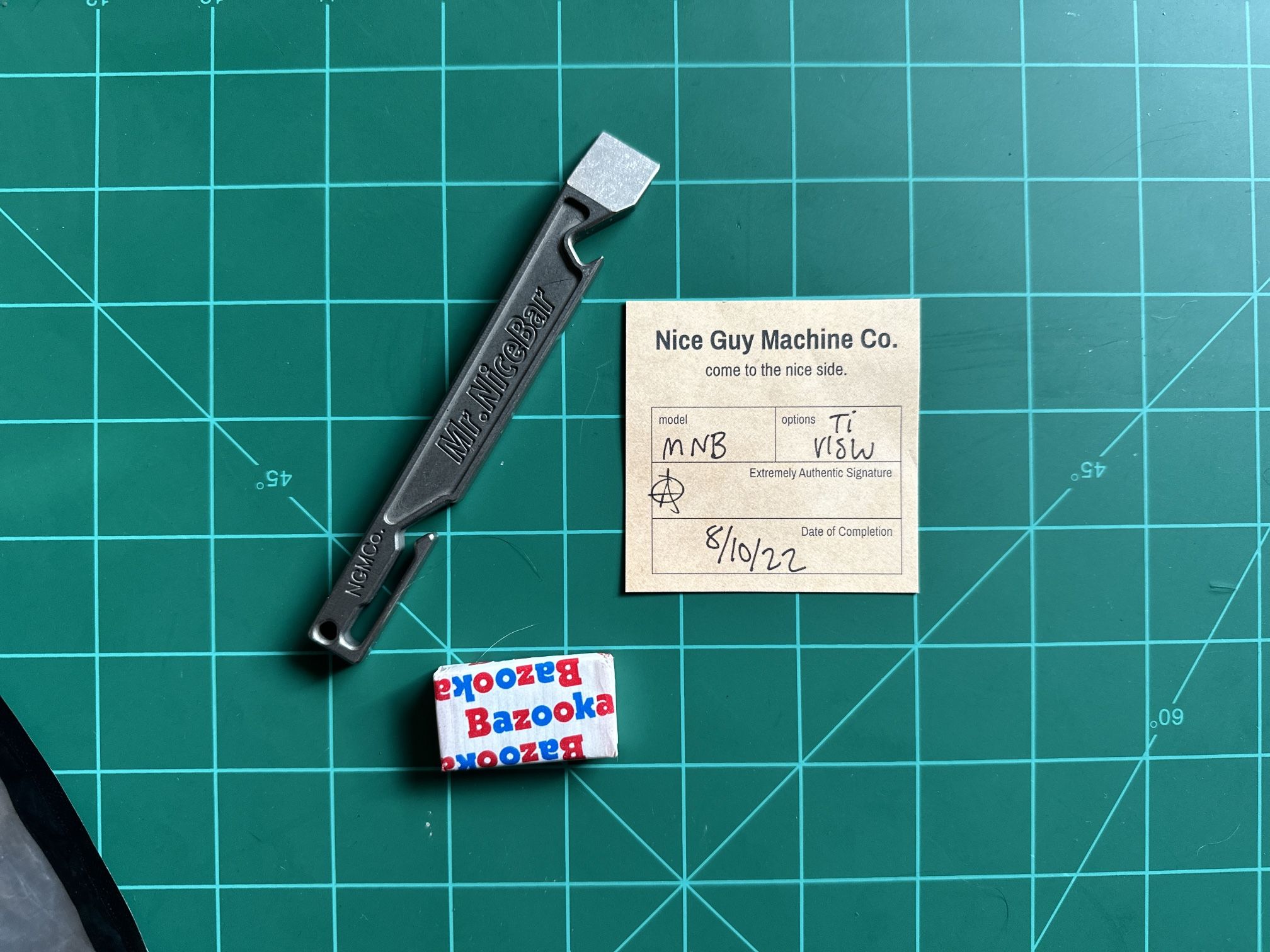 NGM Co Mr Nice Bar Nice Guy Machine Co Nice bar Pry Bar EDC