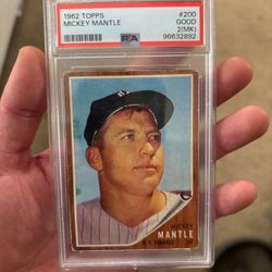 1962 Topps Mickey Mantle Baseball Card 