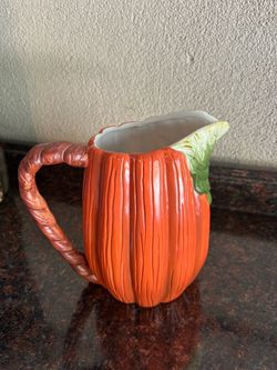Ceramic Pumpkin Pitcher
