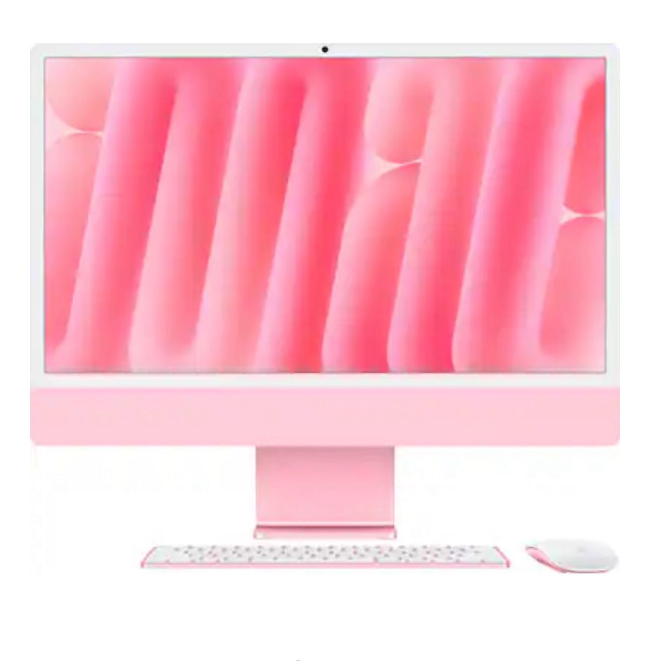 Apple - iMac 24-inch All-in-One - M4 chip - Built for Apple Intelligence - 8 Core CPU - 8 Core GPU - 16GB Memory - 256GB SSD - Pink