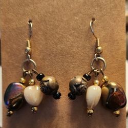 Triple Charm Earrings