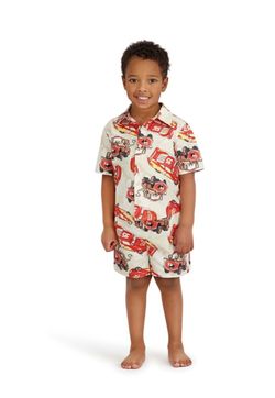 NWT Boys Disney Car swimming trunks with matching resort button up size 18 month
