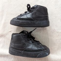 Nike Blazer Mid TD toddlers infant shoes black 375492 001
