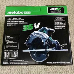 Metabo HPT MultiVolt 36 Volt 7-1/4"  Brushless Circular Saw