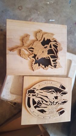 Wood carved pictures