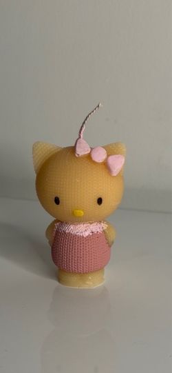 Cute kitty decor candle