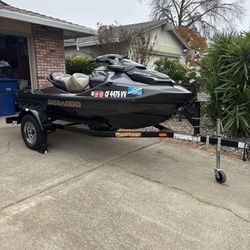 2022 Sea-Doo GTX Limited 300 + Trailer + Cover – ONLY 20 Hours – Like New!