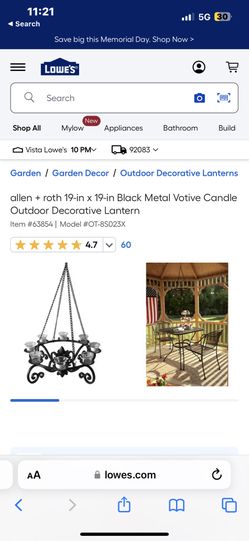 New In Box Gazebo Or Porch Candle Chandelier 