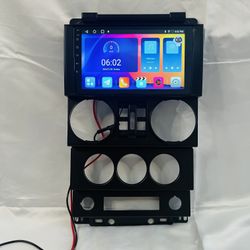 EKAT Android Stereo for Jeep Wrangler 07–10 9” CarPlay GPS Camera