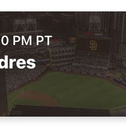 Padres Vs. Giants April 1st 1:10 PM $60 Each