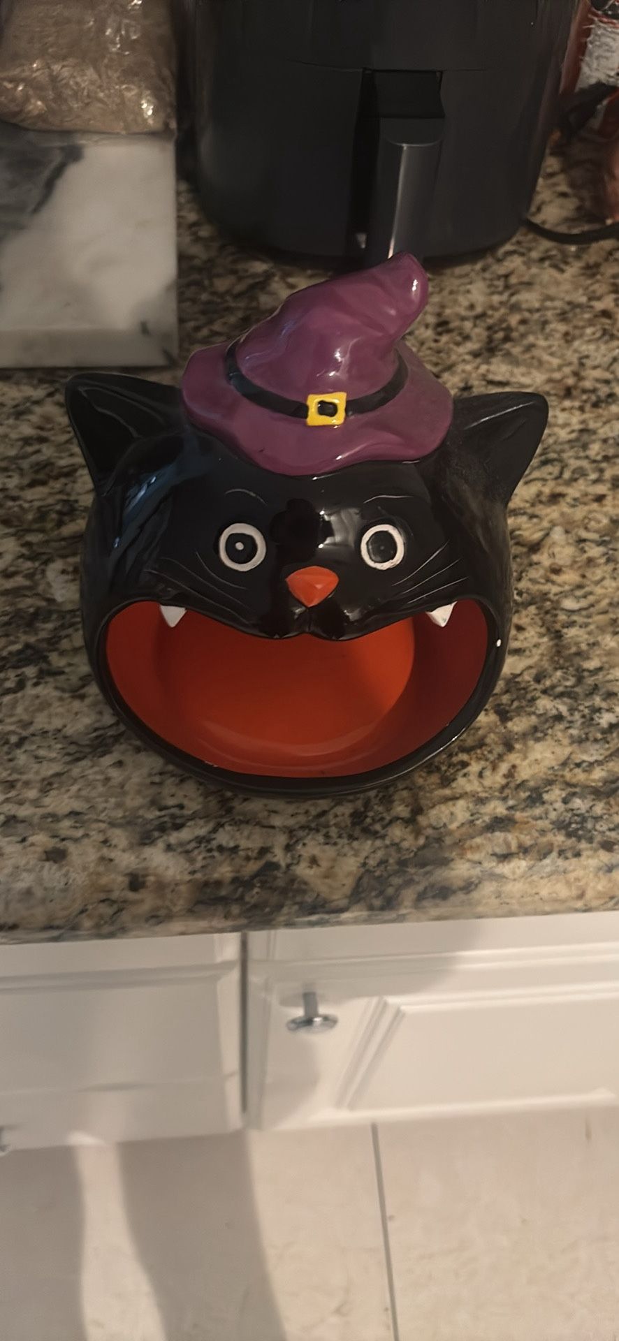 Witch Cat Candle Holder