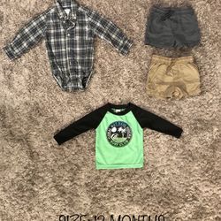 12 MONTH BABY BOY CLOTHES❗️ OSHKOSH AND CARTERS