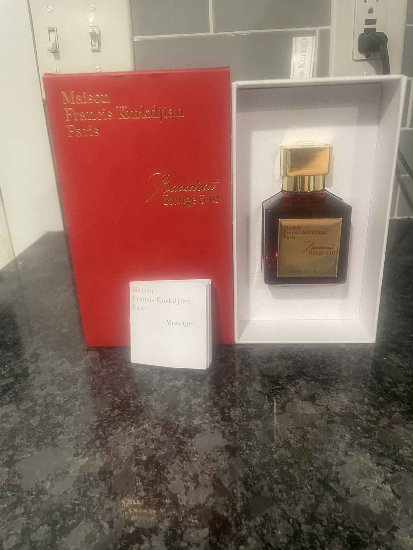 Baccarat Rouge 540 Cologne
