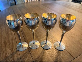 4 Vintage Kirk Steiger Silver Plated Wine Go lets