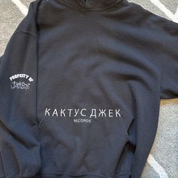 Used Cactus Record Hoodie Size L