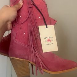 Pink Boots Size 6