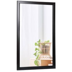 Black Framed Rectangular Wall Mirror 36”x24”