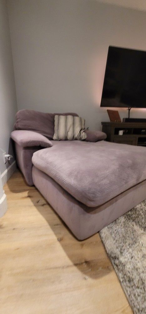 Gray Chaise Lounge Sofa