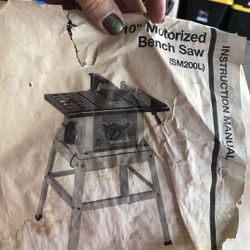 Motorized Bench saw