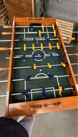 2-in-1 Harvard Full-Size Foosball Table with Custom Wood Cover
