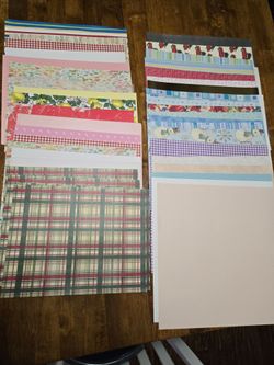 Decorative Scrapbook Paper Lot