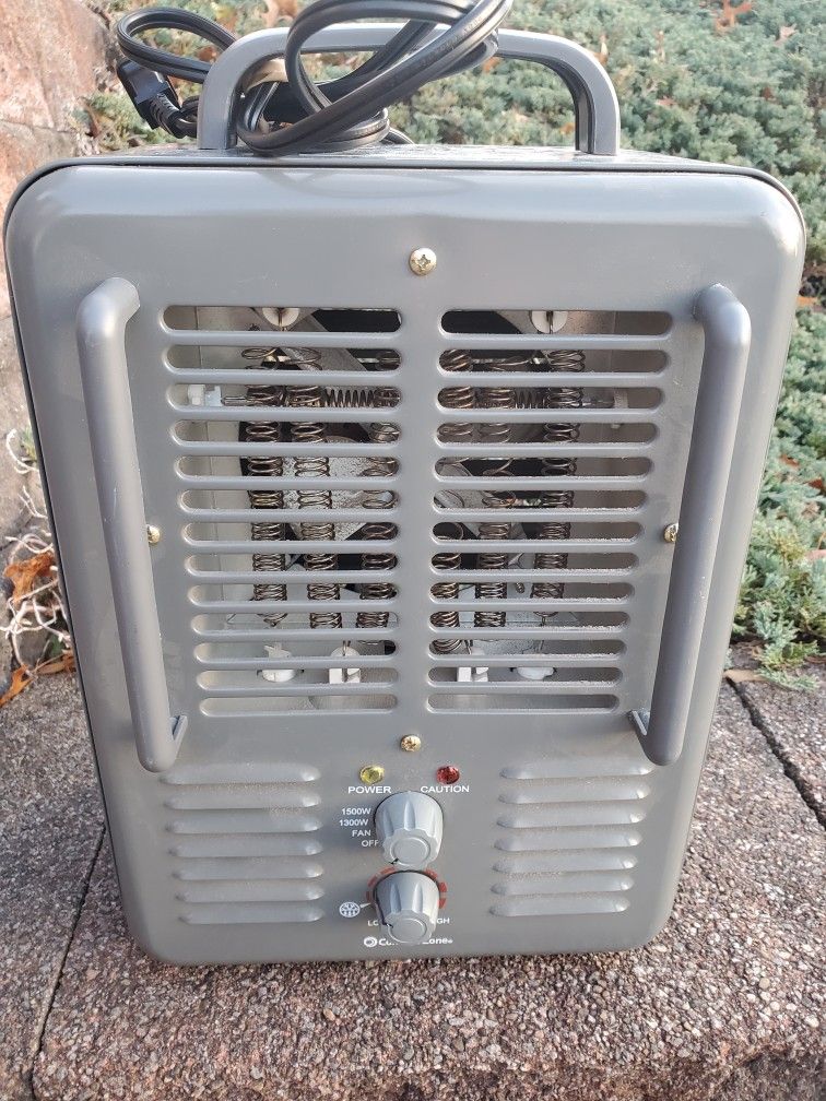 COMFORT ZONE 1500 WATT ELECTRIC CORDED HEATER THERMOSTAT CONTROLED 1300&1500 WATT SETTINGS IN GREAT SHAPE 