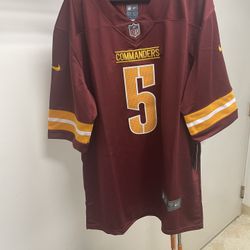 Washington Commanders Jayden Daniels stitched jersey size Large 2xl 3xl