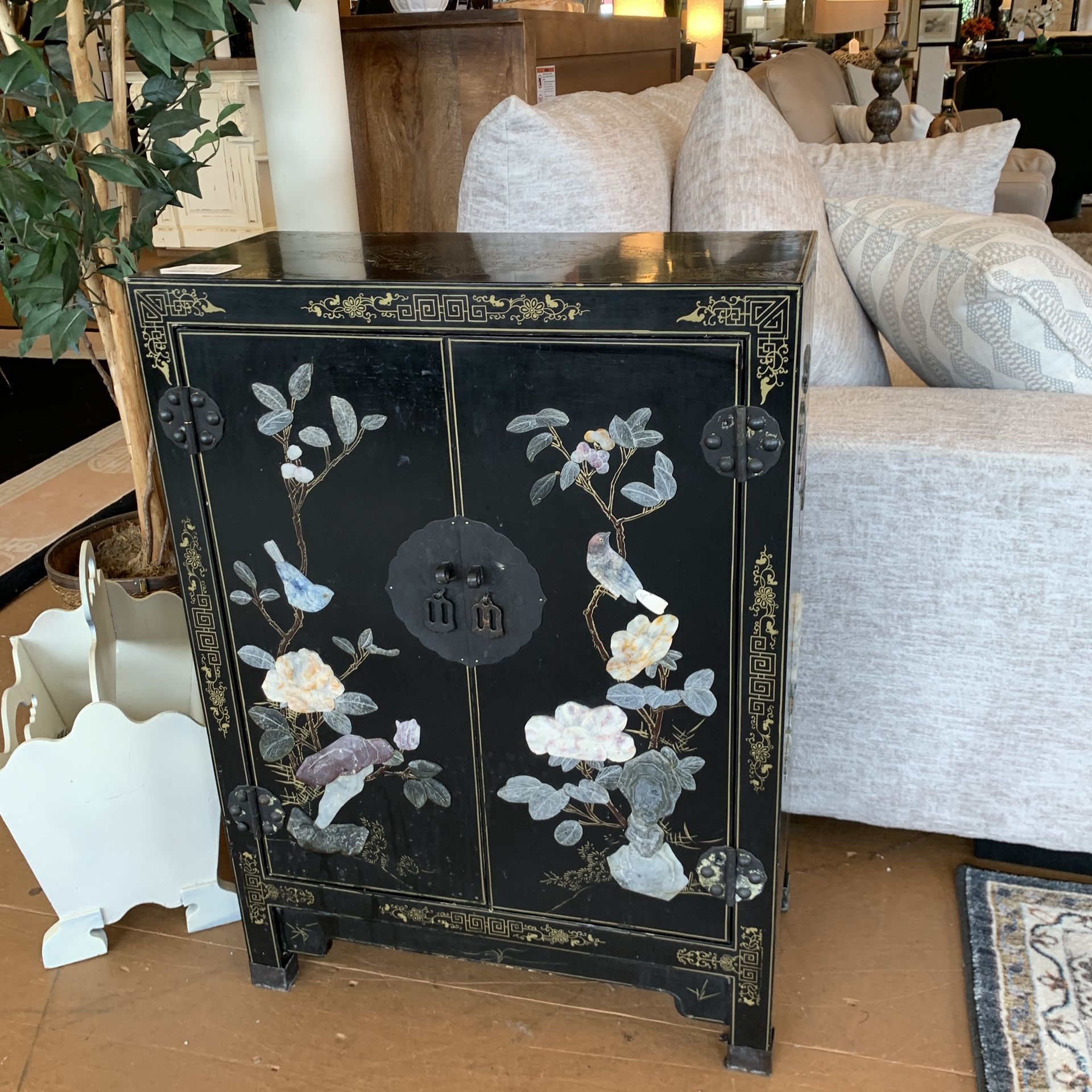 Small 2 Door Asian Cabinet