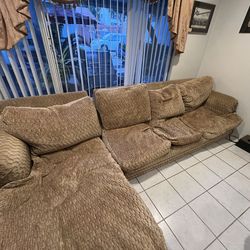FREE!! Designer couch and lounge combo with cushions