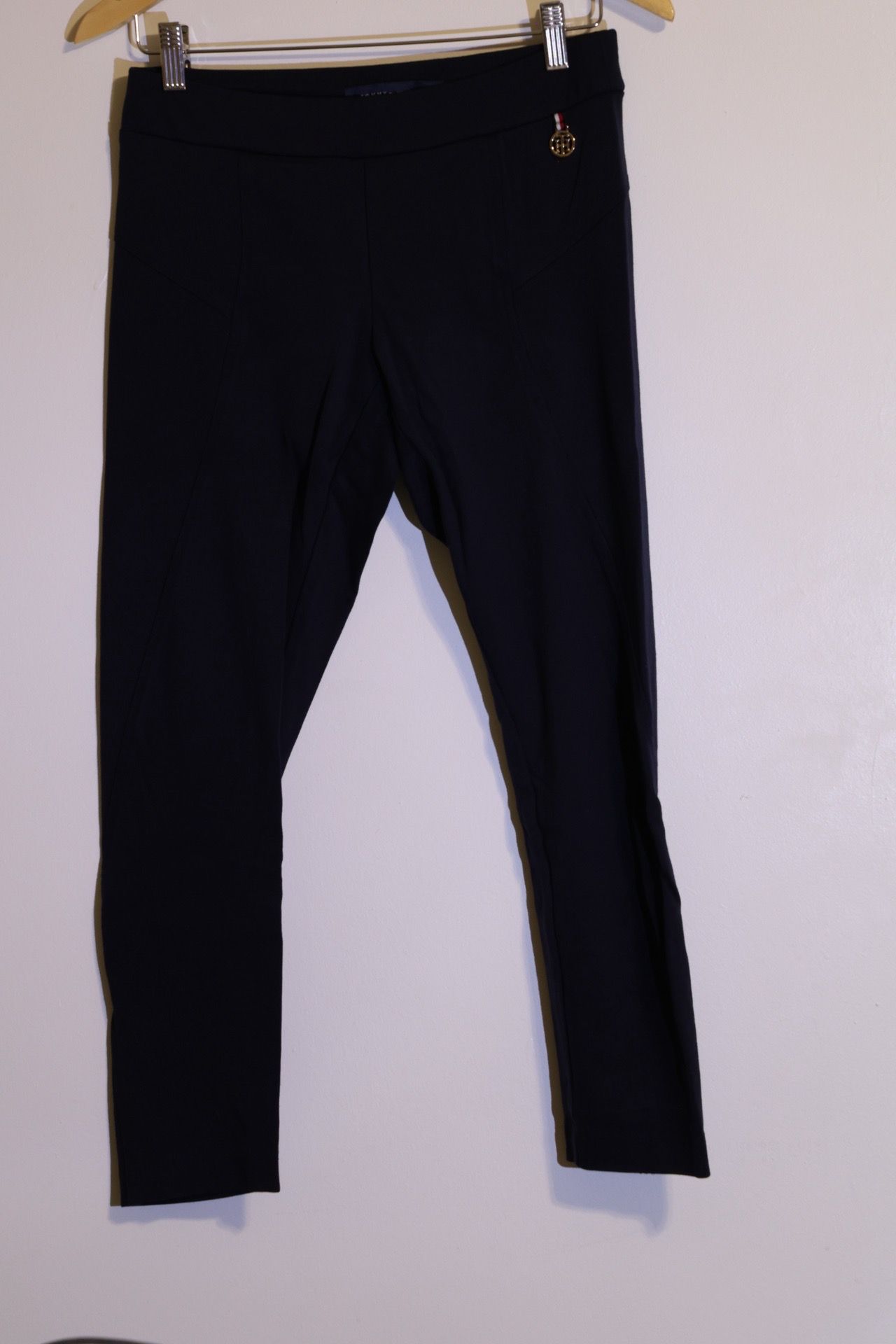 Tommy Hilfiger Navy Blue Casual Top with Logo Tag