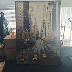City Canvas Painting 